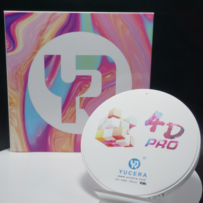 كتلة زركونيا الأسنان Yucera False 4D Pro Teeth Dental Lab Supply قرص زركونيا Cad Cam Dental