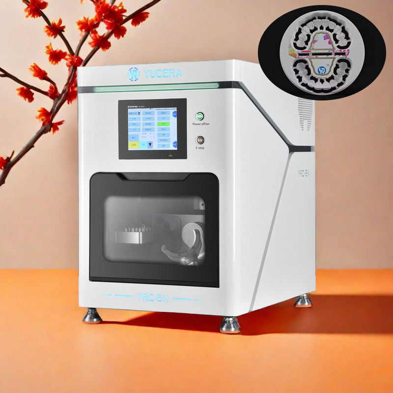 Yucera Professional 5 Axis Dental Equipment Cutting Machine Zirconia Milling with Efficient Machinery Power Source