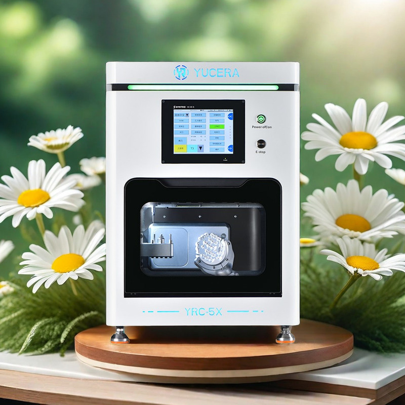Yucera Professional 5 Axis Dental Equipment Cutting Machine Zirconia Milling with Efficient Machinery Power Source