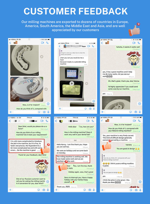 آلة طحن الأسنان CNC لطاولة العمل Yucera CAD CAM 5 Axis Zirconia Metal Milling Lab Tools China OEM