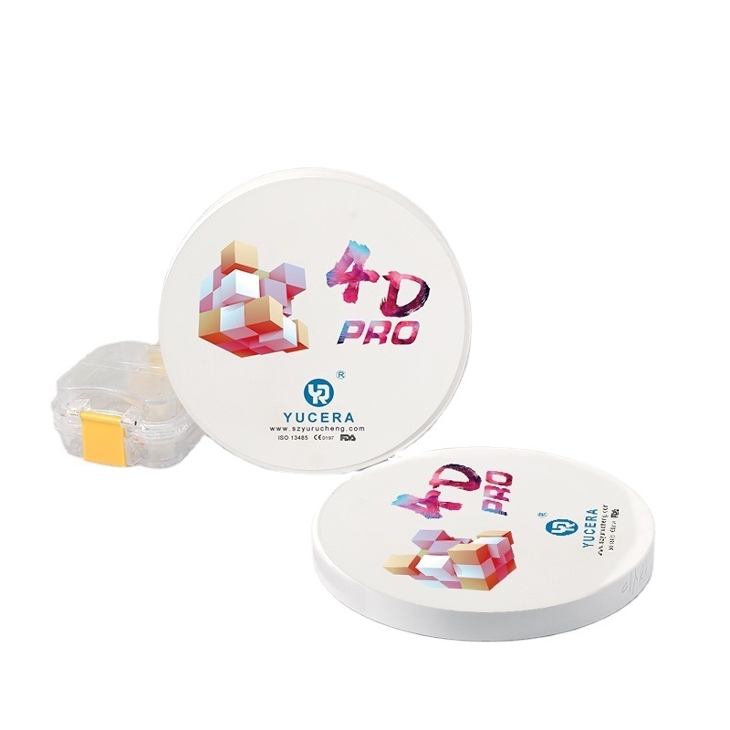 Yucera 4D Pro High - Precision 3D Multilayer Dental Zirconia Block Stable and Reliable Creating Ideal Restoration Results
