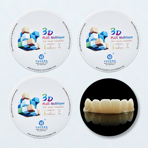 49% Translucent 3D Plus Multilayer 16 color Zirconium Blocks