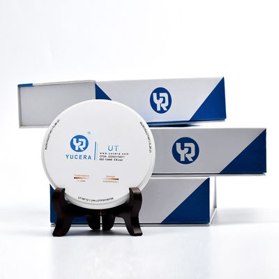 Yucera Dental CAD CAM Zirconia Blocks UT White High Translucent للقشرة